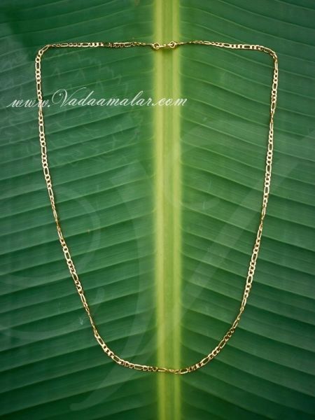 Mens Gold Plated India Long Chain Good Quality Full ht 24 inches