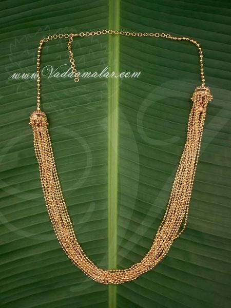 Trendy Gold Plated Balls Long Chain