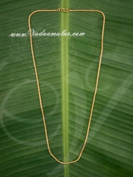 Micro Gold Plated India Long Chain