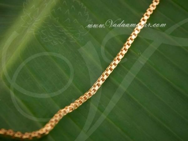 Micro Gold Plated India Long Chain