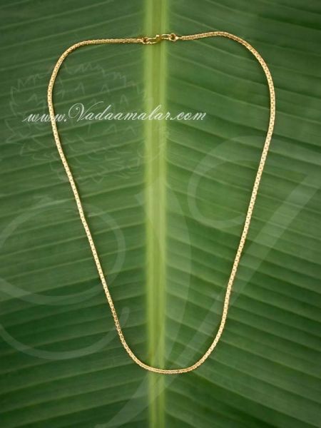 Gold Plated India Long Chain Buy Online 12 inches