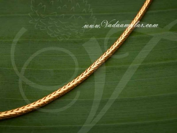 30 inch Gold Plated India Long Chain Buy Online 