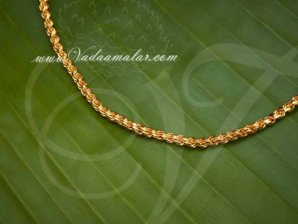 30 Inch Gold Plated India Long Chain Buy Online 