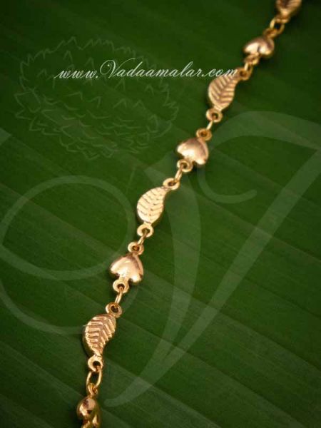 Gold Plated Chain for Men Women Buy Online from India 12 inches 