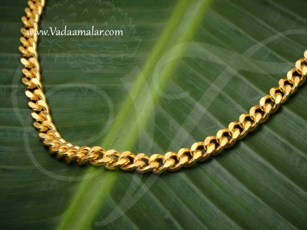 Gold Plated Chain for Men Thick Neck Chains 9 inches Buy Now