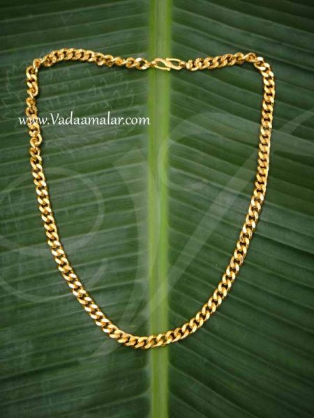 Gold Plated Chain for Men Thick Neck Chains 9 inches Buy Now