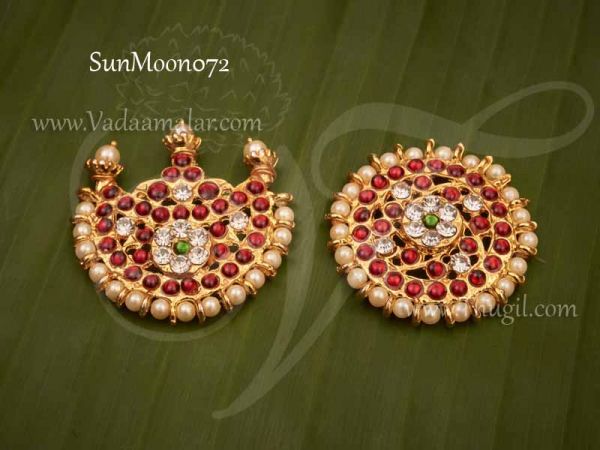 Sun and Moon Bharatanatyam Kuchipudi Hair Decoration Accessories Buy Now