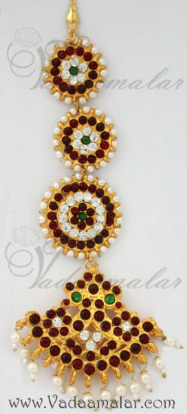 Tikka Chutti Bharatanatyam Bridal Ornaments Kemp Jewellery