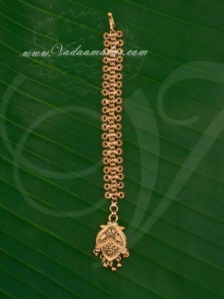 Gold Plated Forehead Decoration Buy Maang Tikka Chutti Online
