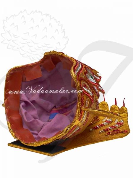 Sree Durga Devi Amman Crown Indian Kreedam Headgear Accessories Indian God Goddess