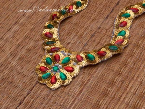 Long Necklace for costumes Raja King God Goddess Fancy Dress Buy now