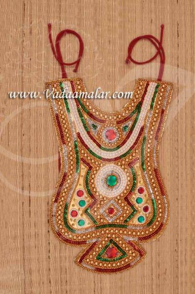 Long Chamki Necklace for costumes Raja King God Goddess Fancy Dress Buy now 13