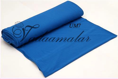 Cotton Fabric Solid colour Bright tblue Running Material