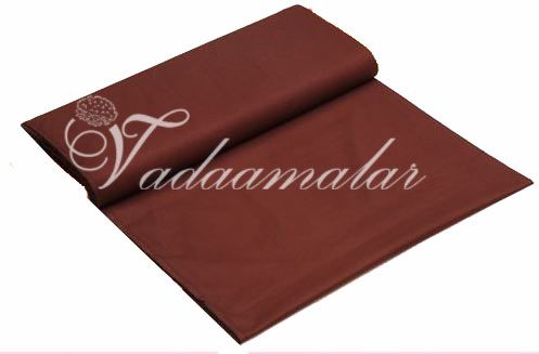 Cotton Fabric Solid colour Brown Running Material