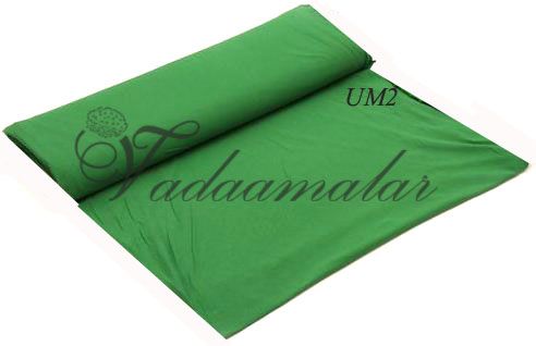 Cotton Fabric Solid colour Leaf Green Running Material