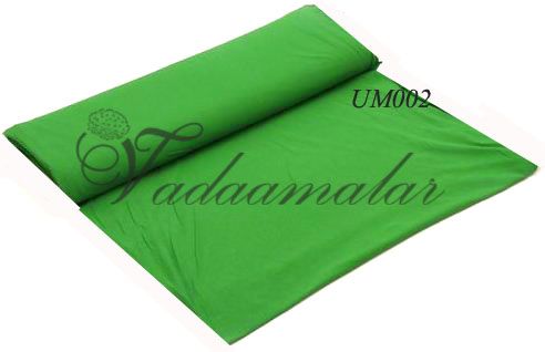 Cotton Fabric Solid colour Parrot Green Running Material