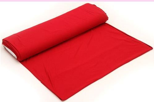 Cotton Fabric Solid colour Red Running Material