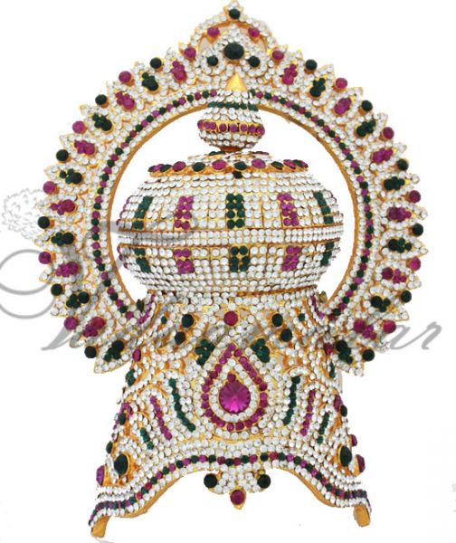 God and Godess Deity Crown Kreedam Mukut Head Accessories Hindu Idol
