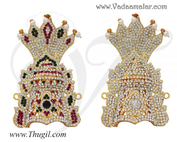 Hindu Deity Crown Mukut Kreedam Head Ornaments