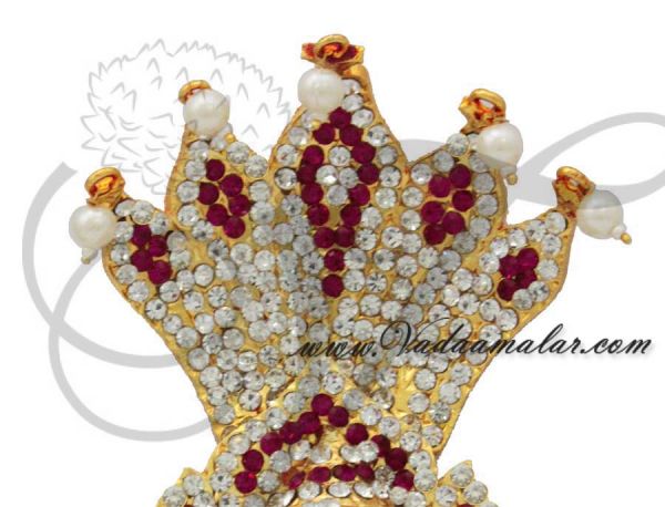 Hindu Deity Crown Mukut Kreedam Head Ornaments
