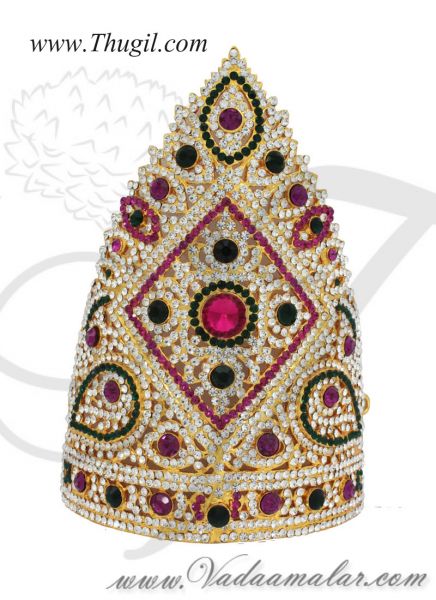 Hindu Deity Crown Mukut Kreedam Accessories God Goddess Ornaments