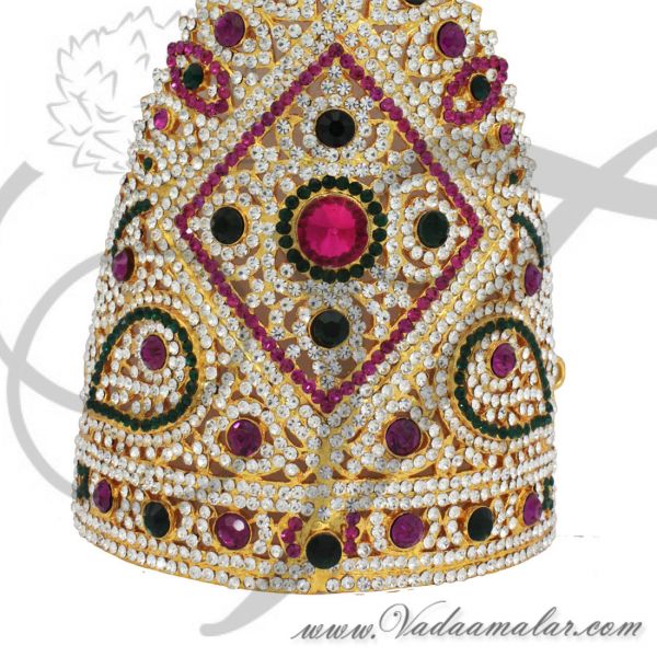 Hindu Deity Crown Mukut Kreedam Accessories God Goddess Ornaments