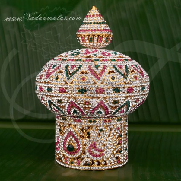 7-8 inches Lord Balaji Mukut Kreedam God Ornaments buy Online