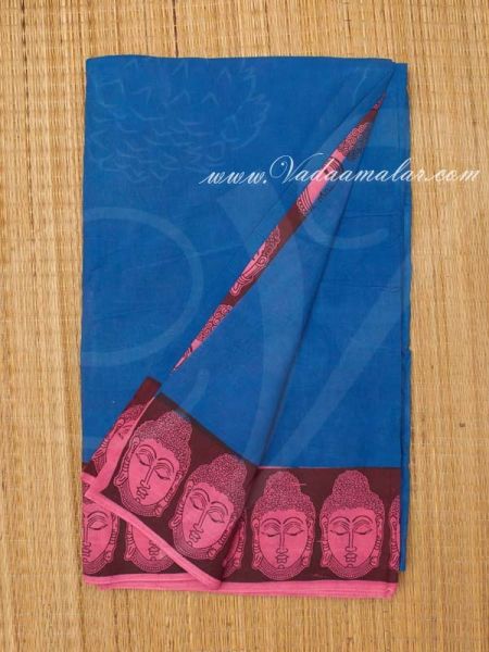 Kalamkari Printed Pure Cotton Saree Blouse Buy Online
