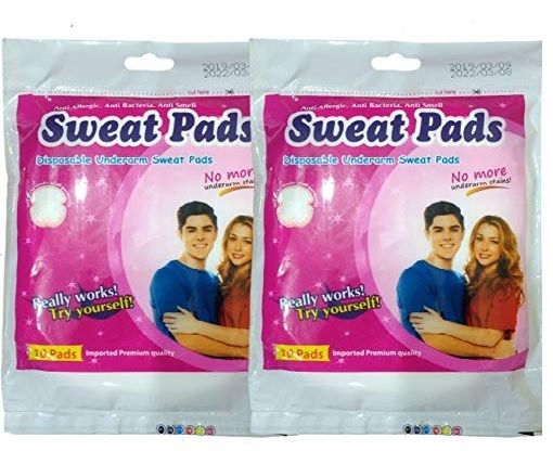 10 Disposable Under Arm Sweat Perspiration Pad Pads 