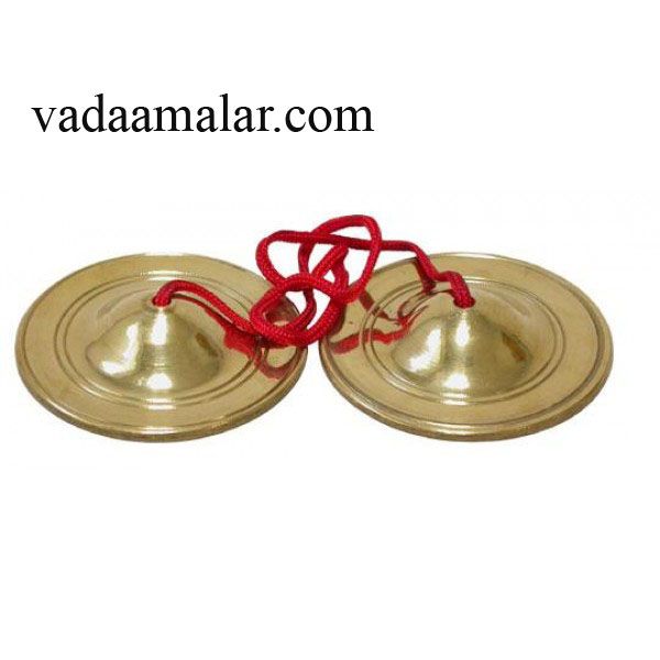 Brass Manjira hand cymbals Chyme bells Thalam Dance Bajhan instruments 2 Inches 