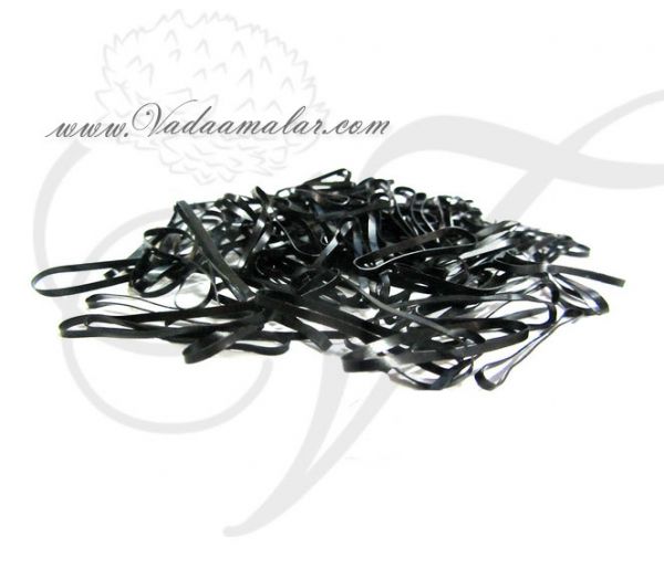 100 Pieces Hair Rubber Bands For Kids/Girls/Women (Black)