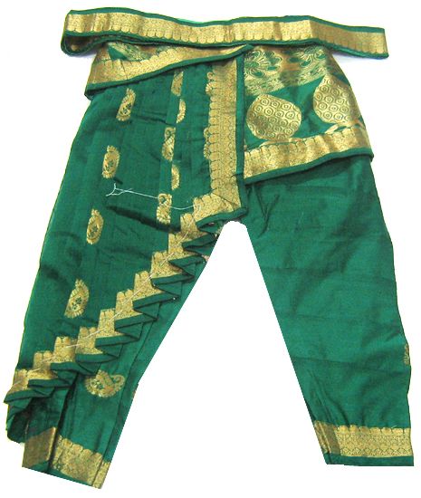 Bharatanatyam Kuchipudi Pant costume Shiva Dance Side fan costumes Dress