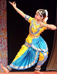 Baratanatiyam Dance Costume cross fan pattern