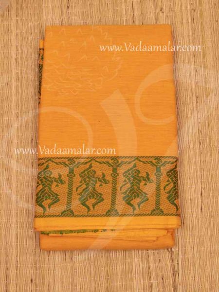 Mustard yellow Dance Saree Bharatanatyam Kuchipudi Practice Sari Buy Now 5.4 Meter