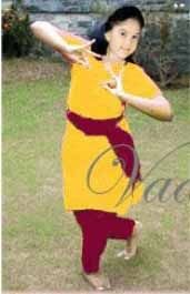 30 size Yellow Maroon Kuchipudi Bharatanatyam Dance Practice Learning Salwar Kameez 10 year