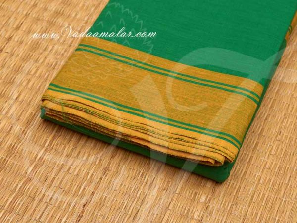 Kuchipudi Dance Practice Saree Pure Cotton Fabric 6 Meters  Saree Buy Now Online