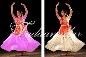 Skirt Lehenga Wide Flair Model Kathak Dance Costumes Dress All colours