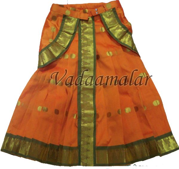Bharatanatyam Skirt Dance Dress for Girls Kuchipudi Dresses Costumes