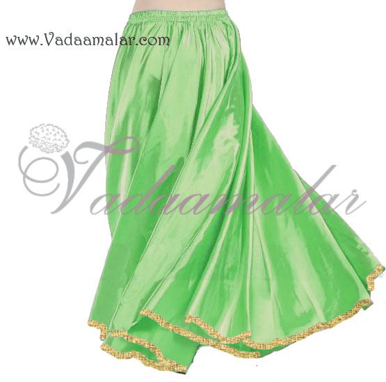 Maxi Wide Flair skirt Umbrella cut design solid colour lehenga Kathak costume dress Synthetic 