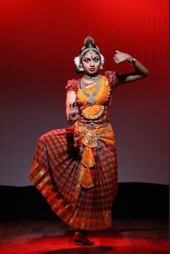 Traditional Bharatanatyam Dance India Indian Checked Style Amman Costume 