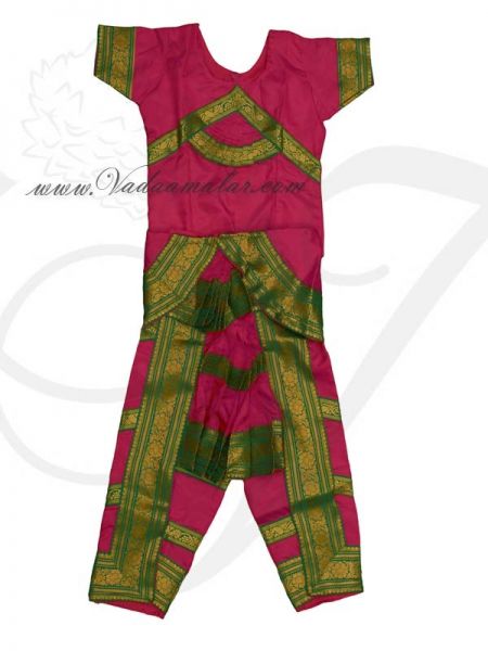10 years (30 size) Kids Bharatanatyam Dress Small Size Costume buy online