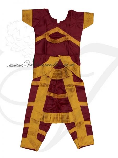 Bharatanatyam Dress for Children Girls Small Size Costume buy online