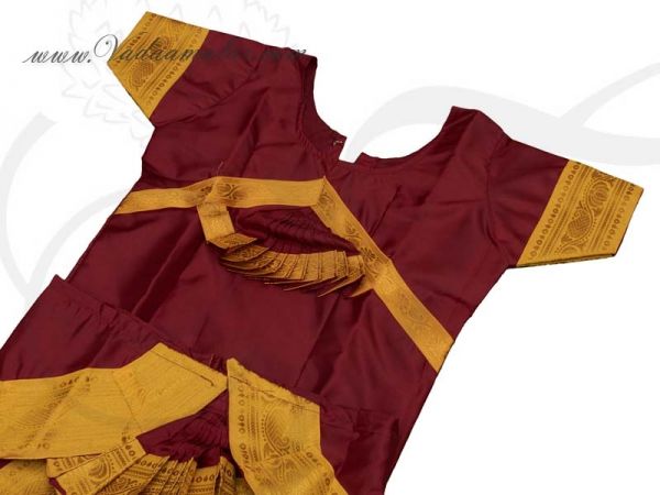 Bharatanatyam Dress for Children Girls Small Size Costume buy online