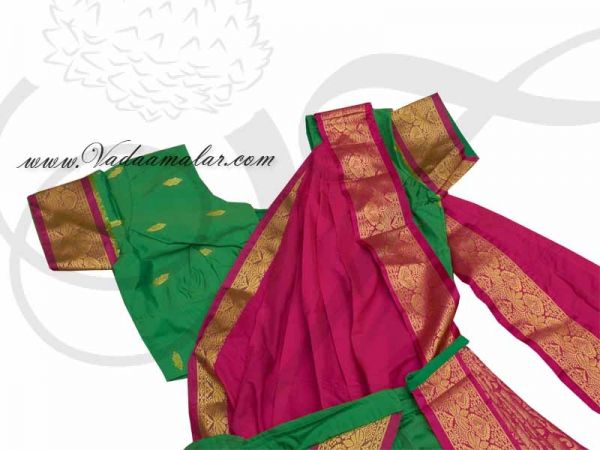 38 size Ready Bharatanatyam and Kuchipudi Skirt Blouse Dance Costumes