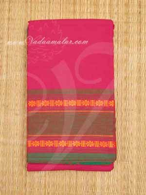 Pink With Green Colour Dance Saree Bharatanatyam Kuchipudi Practice Sari Buy Now 5.5 Meter
