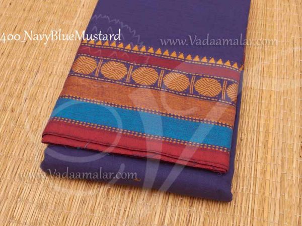 Navy Blue Colour Dance Saree Bharatanatyam Kuchipudi Practice Sari Buy Now 5.5 Meter