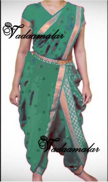 Bharatanatyam Kuchipudi Dance Classical Style-Dothi model - Custom stitched
