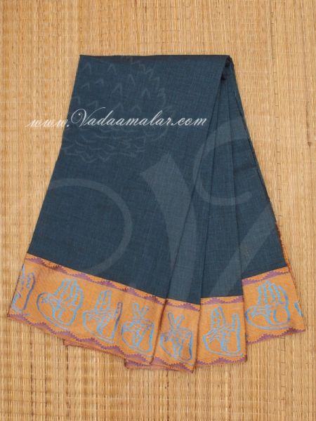 Dance mudra sarees pure cotton designs knee length sarees 