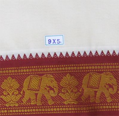 9 yards Ethnic Cotton dhotis Hindu Puja Dothis Dhoti Panchakacha  Laacha