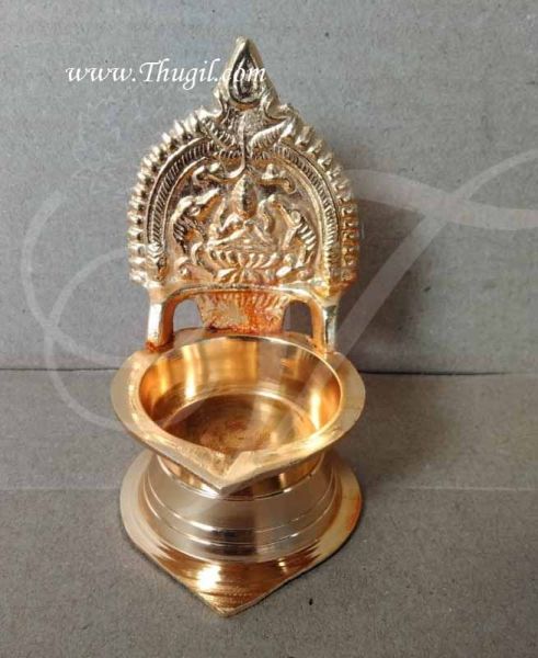 Gold Plated Kamakshi Vilakku Brass Diyas Lamps Buy Now 3.5 inches 